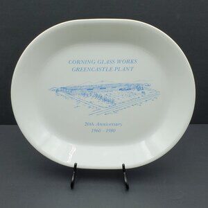 Corelle Corning Glass Works Greencastle Plant 20th Anniversary Collector Plate